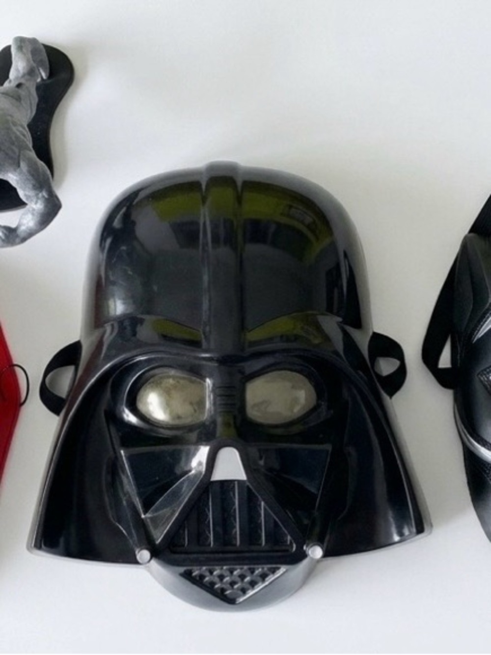 Marvel Superheroes and Star Wars Villains Mask and Figure Lot 4 Piece Collection